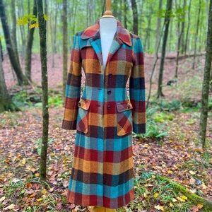 🍁 Plaid Trenchoat
